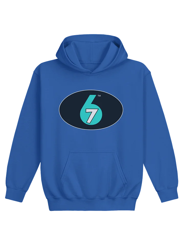 Kids Pullover Hoodie - Royal Blue, Logo on Front product image (1)