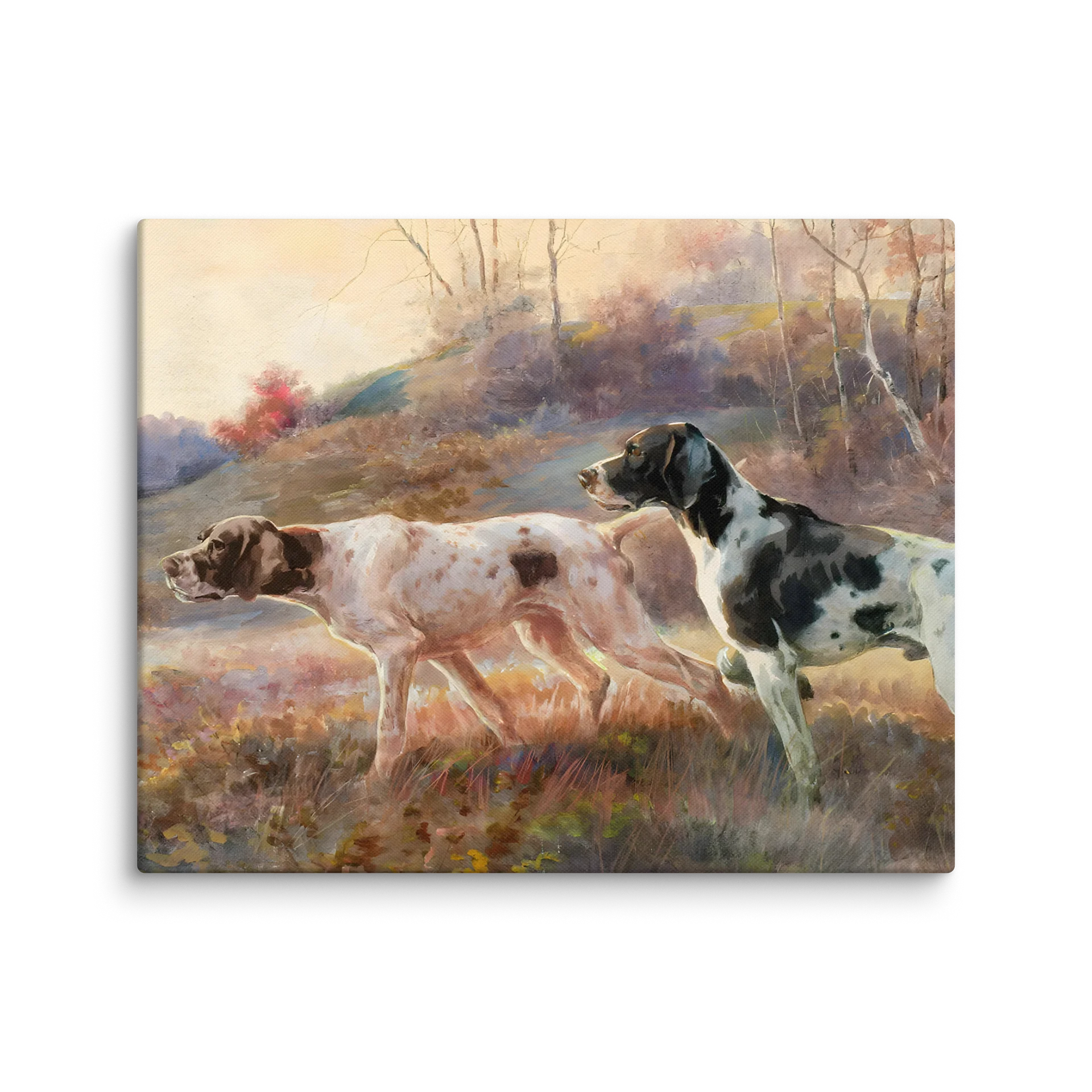 Antique Pointer Hunting Dog Portrait Canvas Print product image (16)