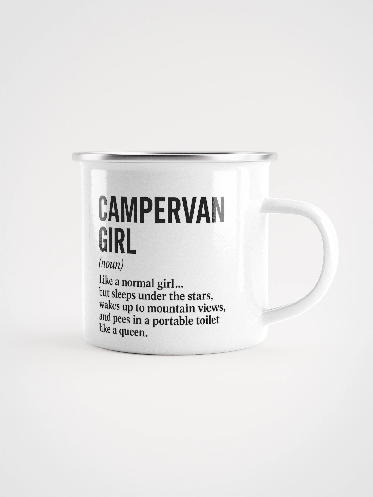Campervan Girl - Enamel mug product image (1)
