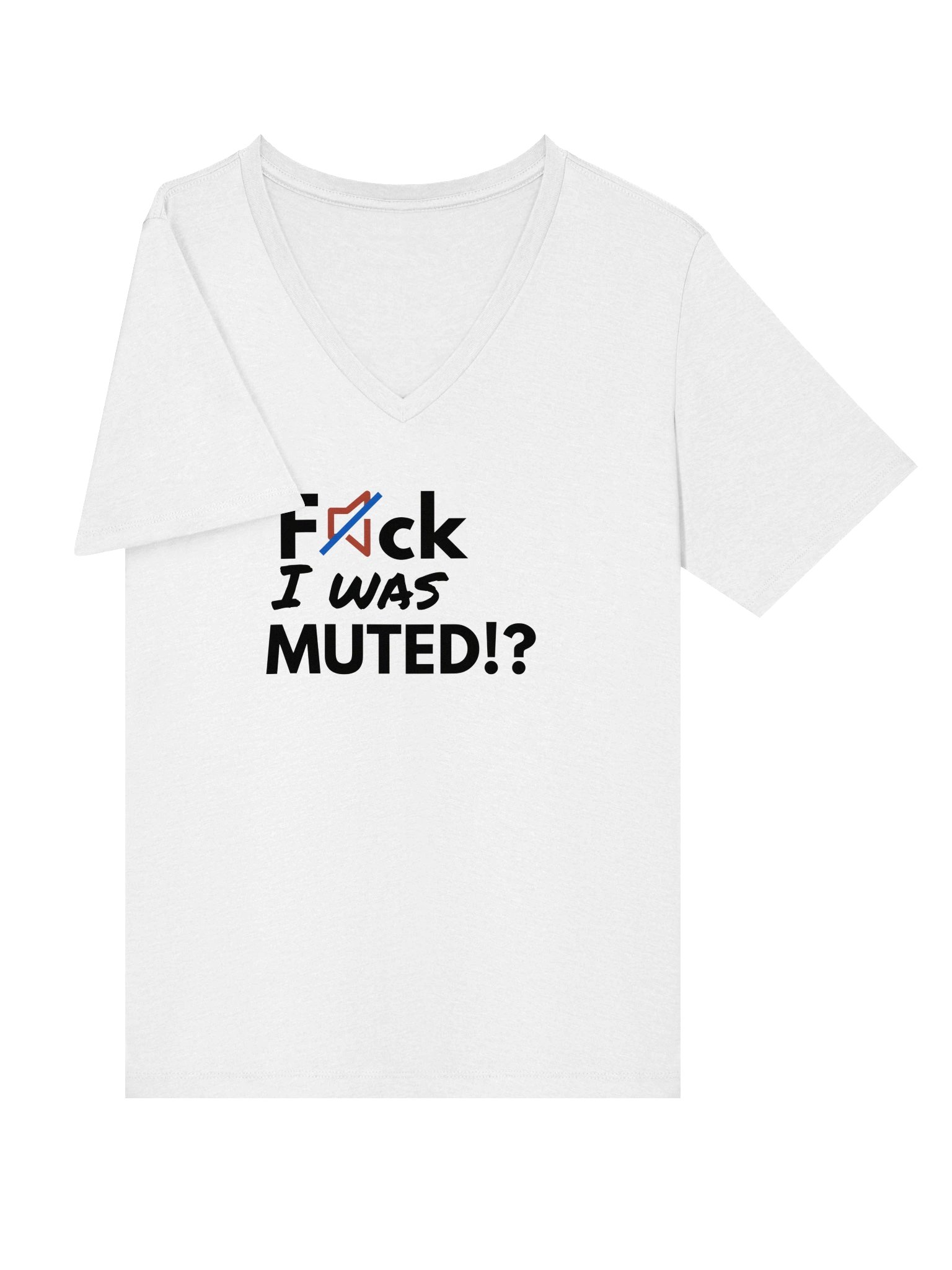 F*ck, I was muted | Bella+Canvas Women's Relaxed V-Neck T-Shirt product image (3)