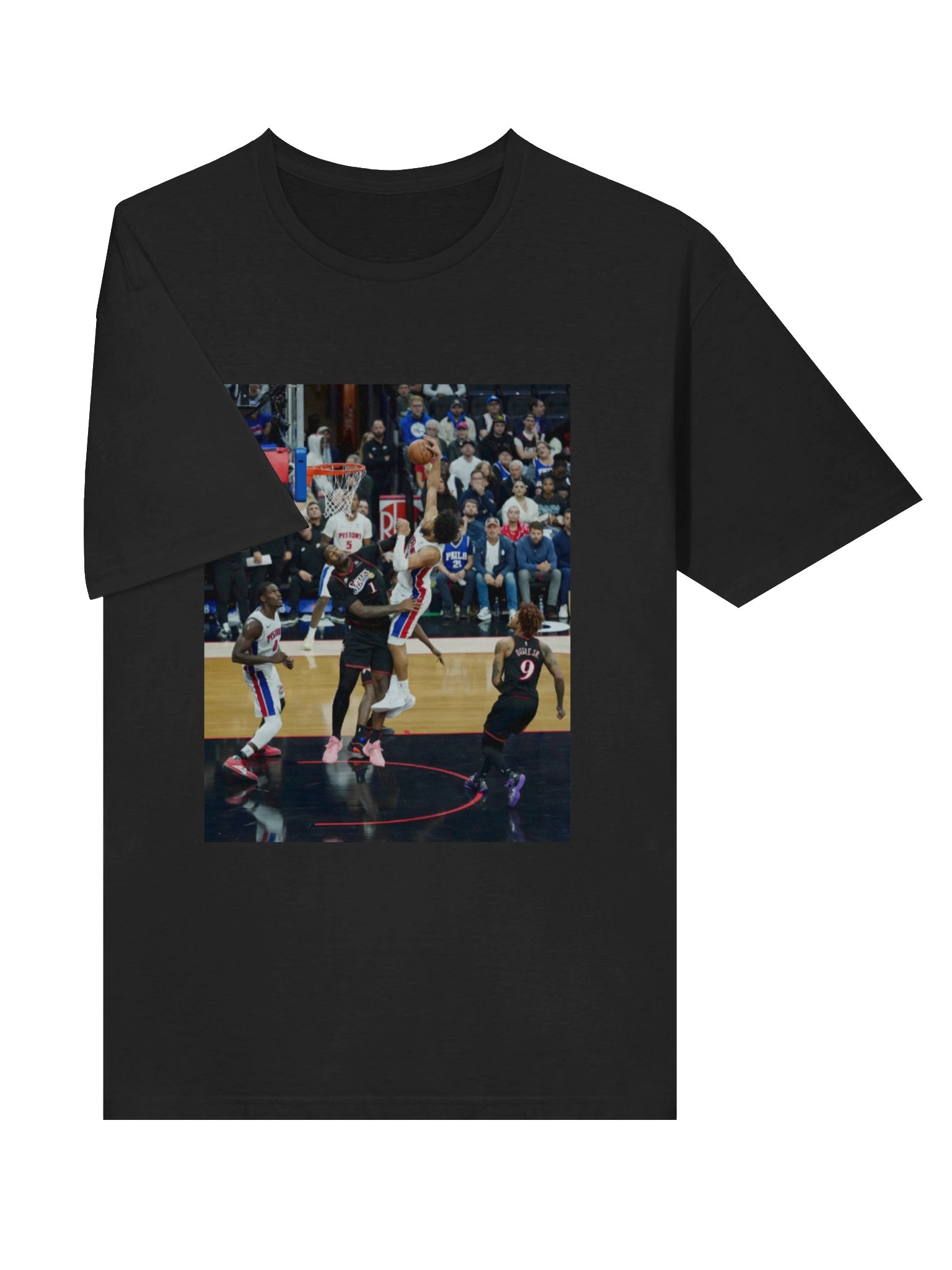 Cade Cunningham Dunking Over Drummond NBA Shirt product image (3)