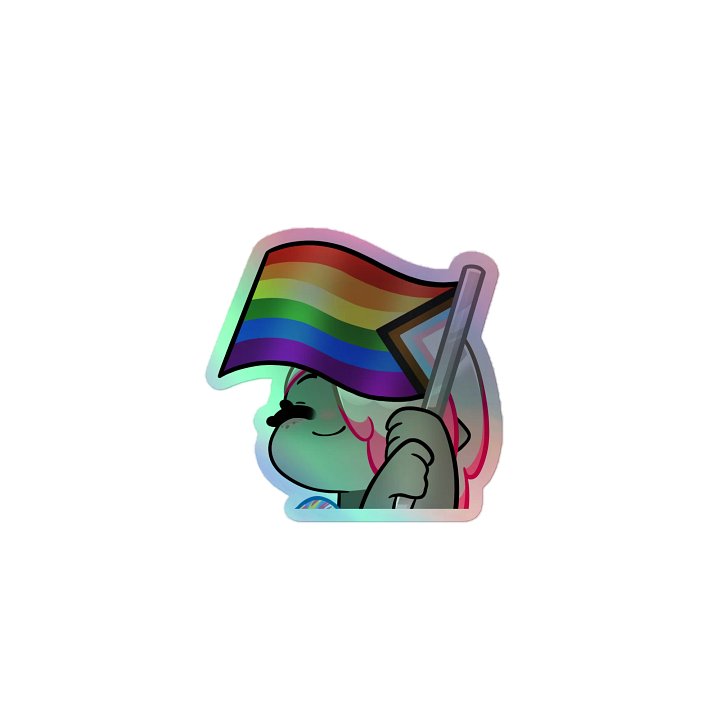 Clover Pride Holo Sticker product image (1)