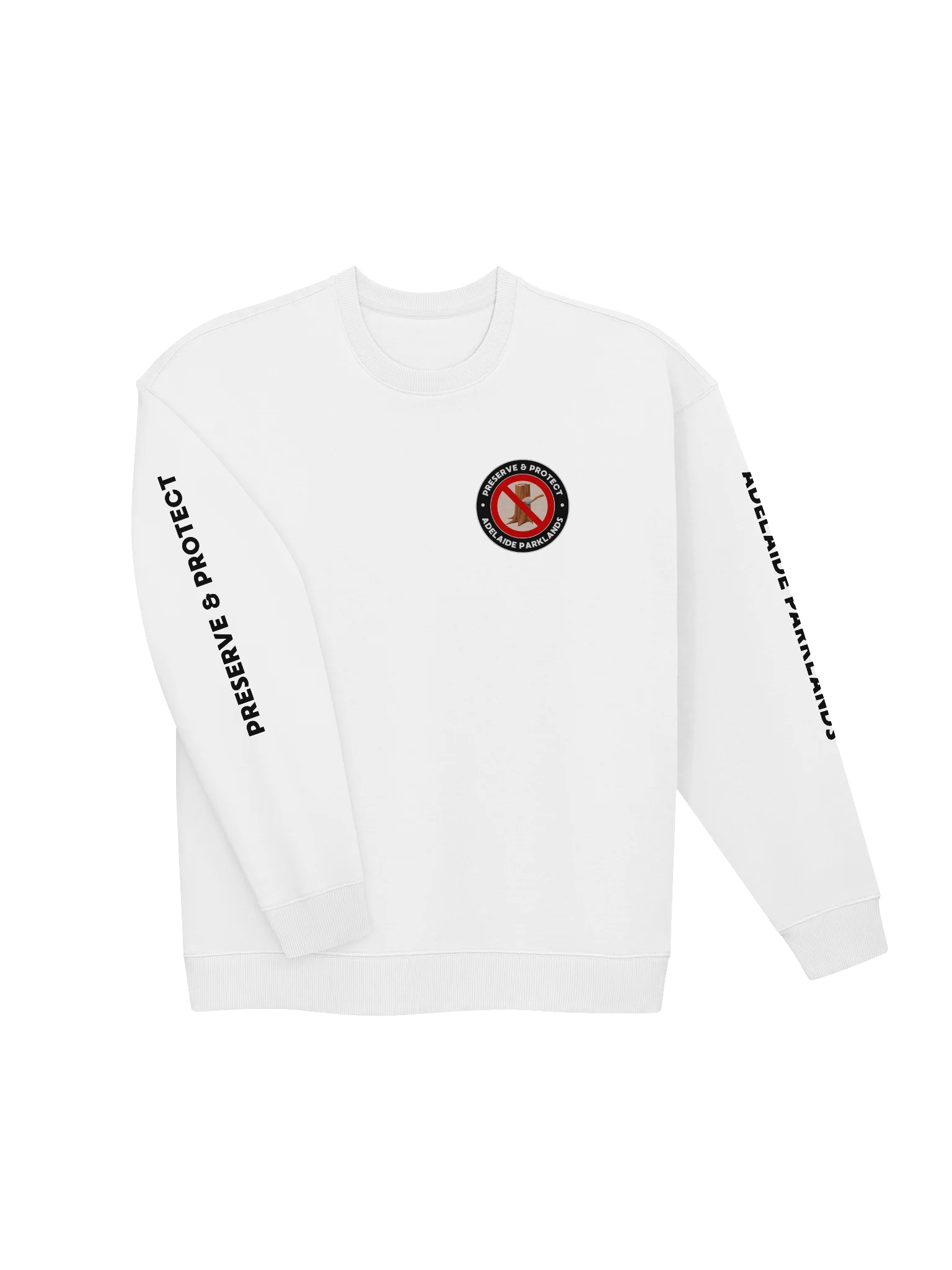 PRESERVE & PROTECT | Black Print | Unisex | Premium Organic Oversized Sweatshirt product image (3)