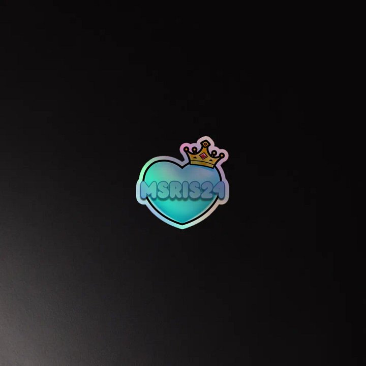 Crown Heart Holo-Sticker product image (2)
