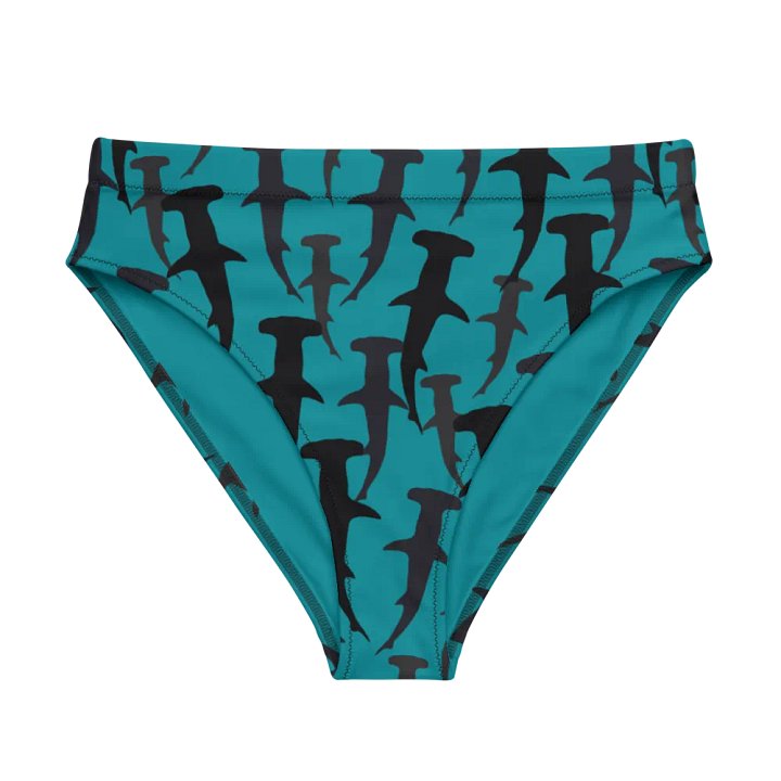Hammerhead Sharks - Mid Ocean - Recycled Polyester - High Waisted Bikini Bottom product image (1)