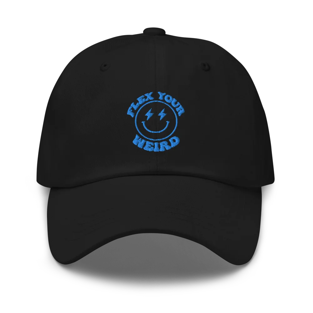 'Flex Your Weird' Dad Hat - Black product image (3)