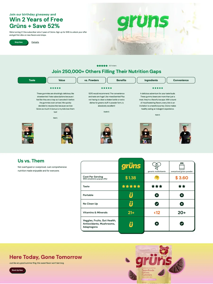 Gruns - Replo Landing Page Template product image (3)