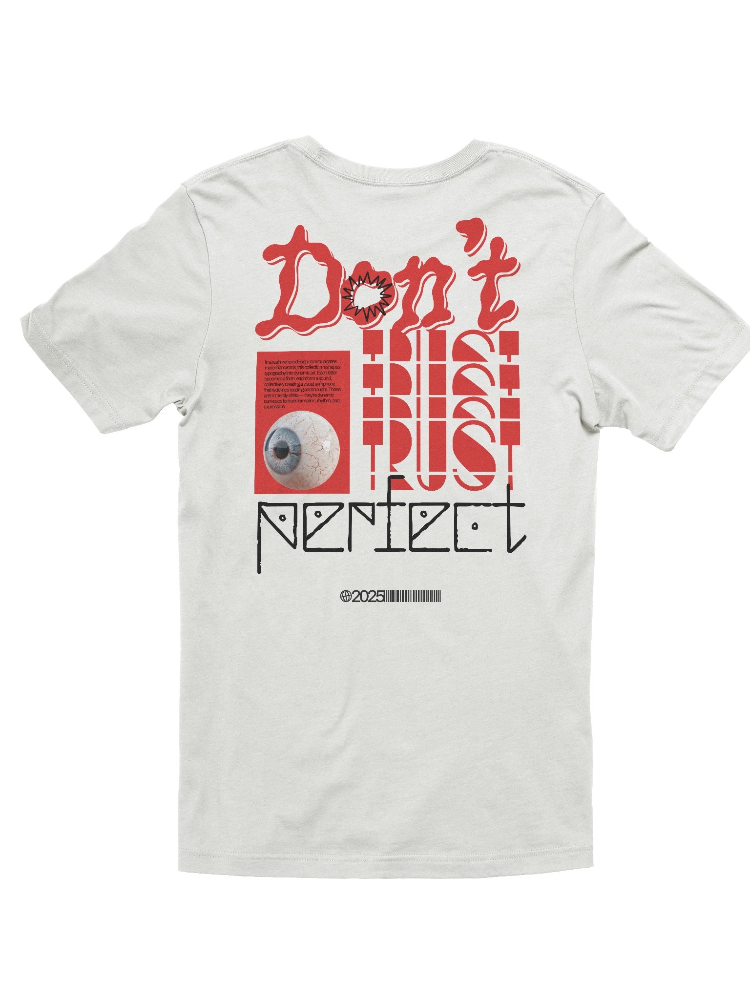 Don't Trust Perfect Typography Quote Graphic T-Shirt product image (2)