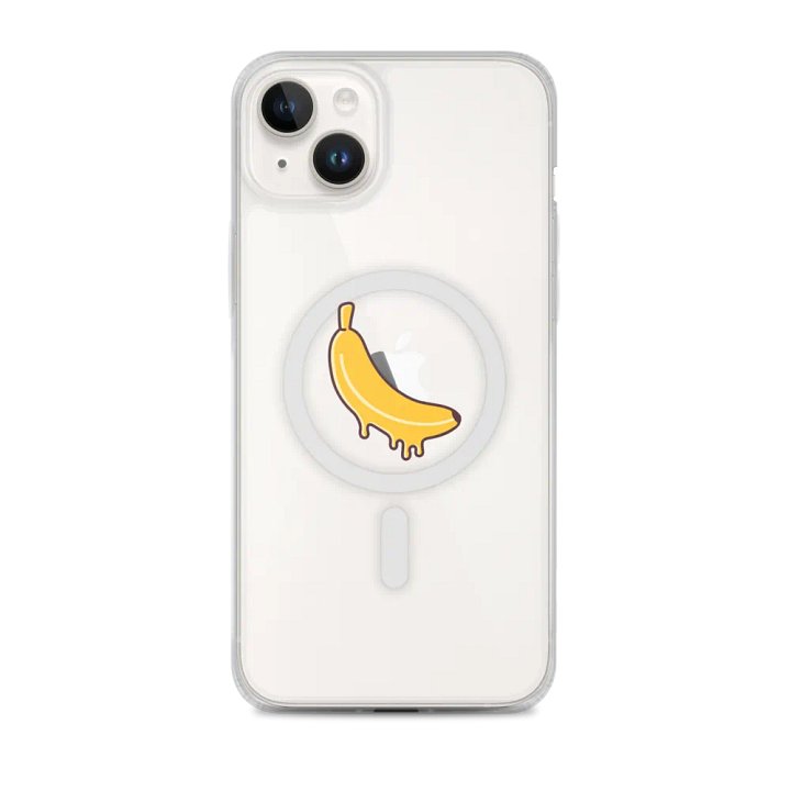 Melting Banana MagSafe® Clear iPhone® Case product image (1)