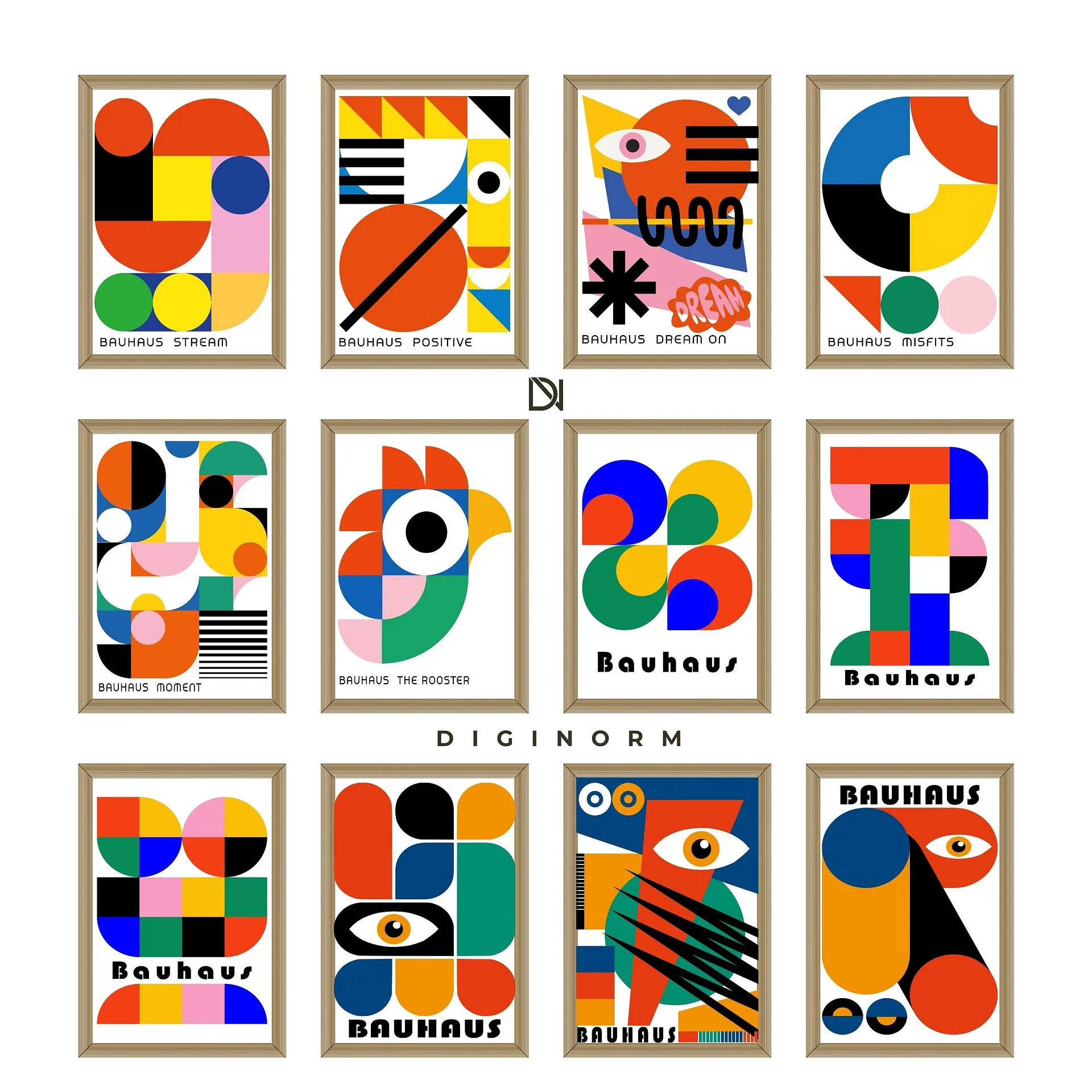 Bauhaus poster set of 15 premium printable wall art product image (3)