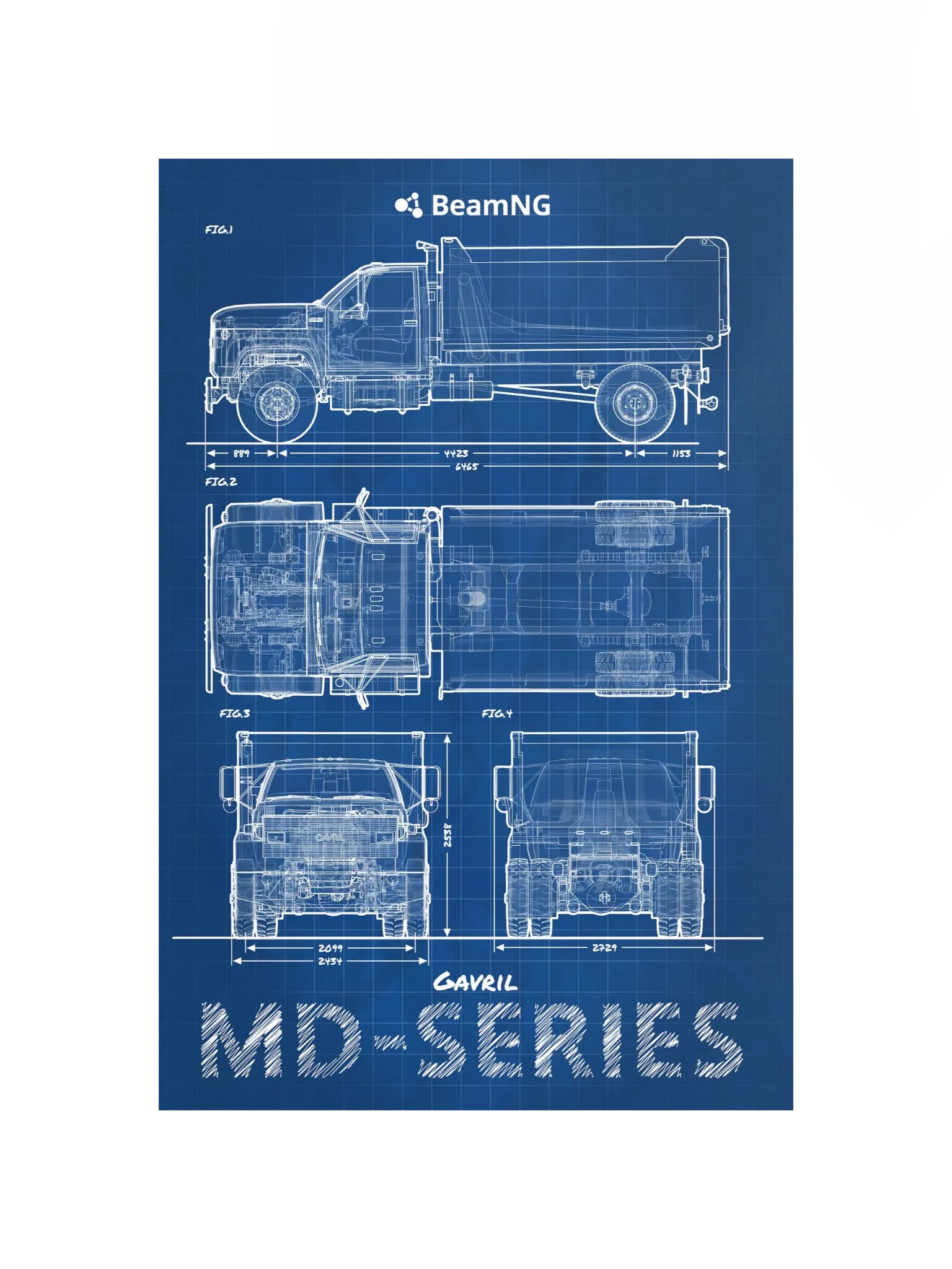 Gavril MD-Series Blueprint Poster product image (2)