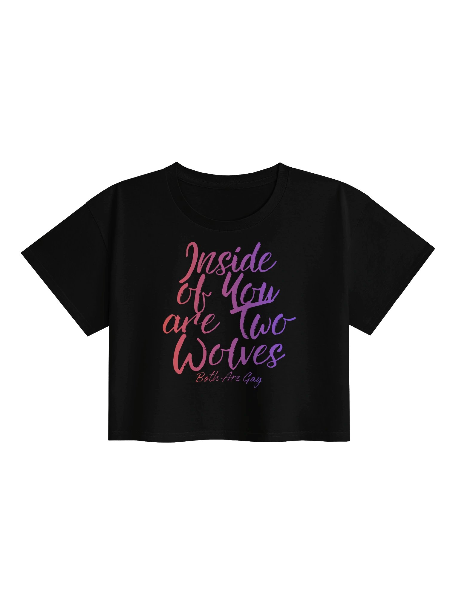 Two Wolves Crop Top product image (1)