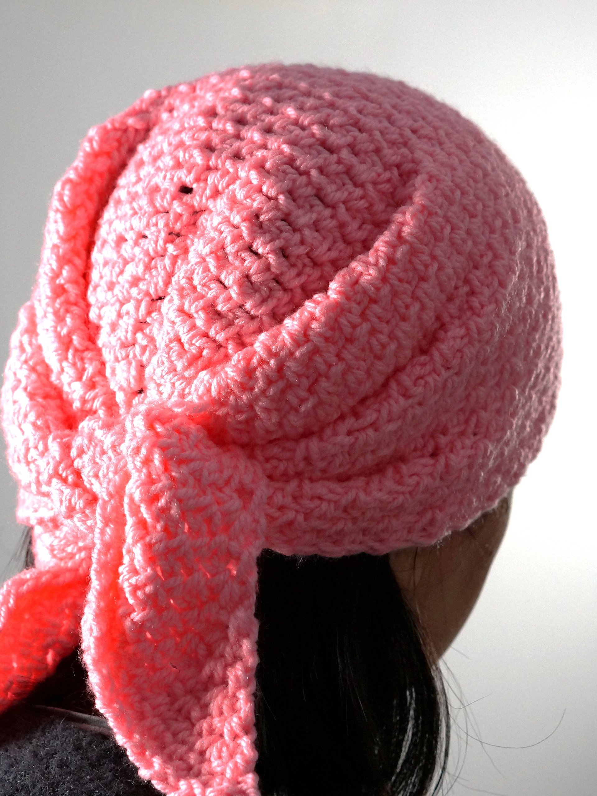 Moss stitch scarf crochet pattern product image (3)