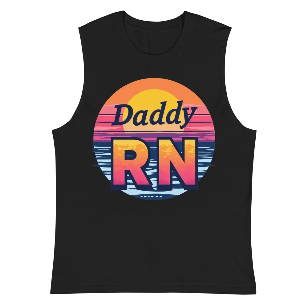 Sunset Daddy RN Muscle Tank product image (3)
