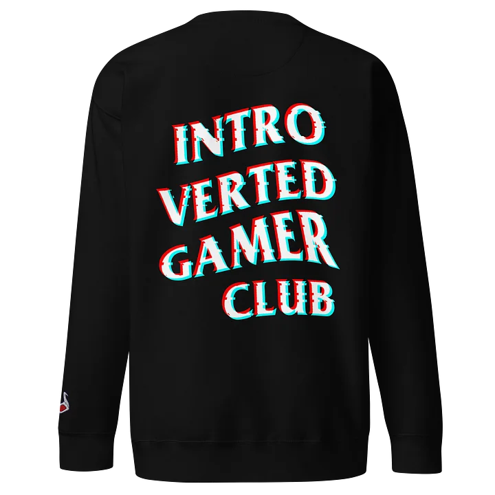 Introverted Gamer Club "anaglyph'd" sweatshirt product image (1)