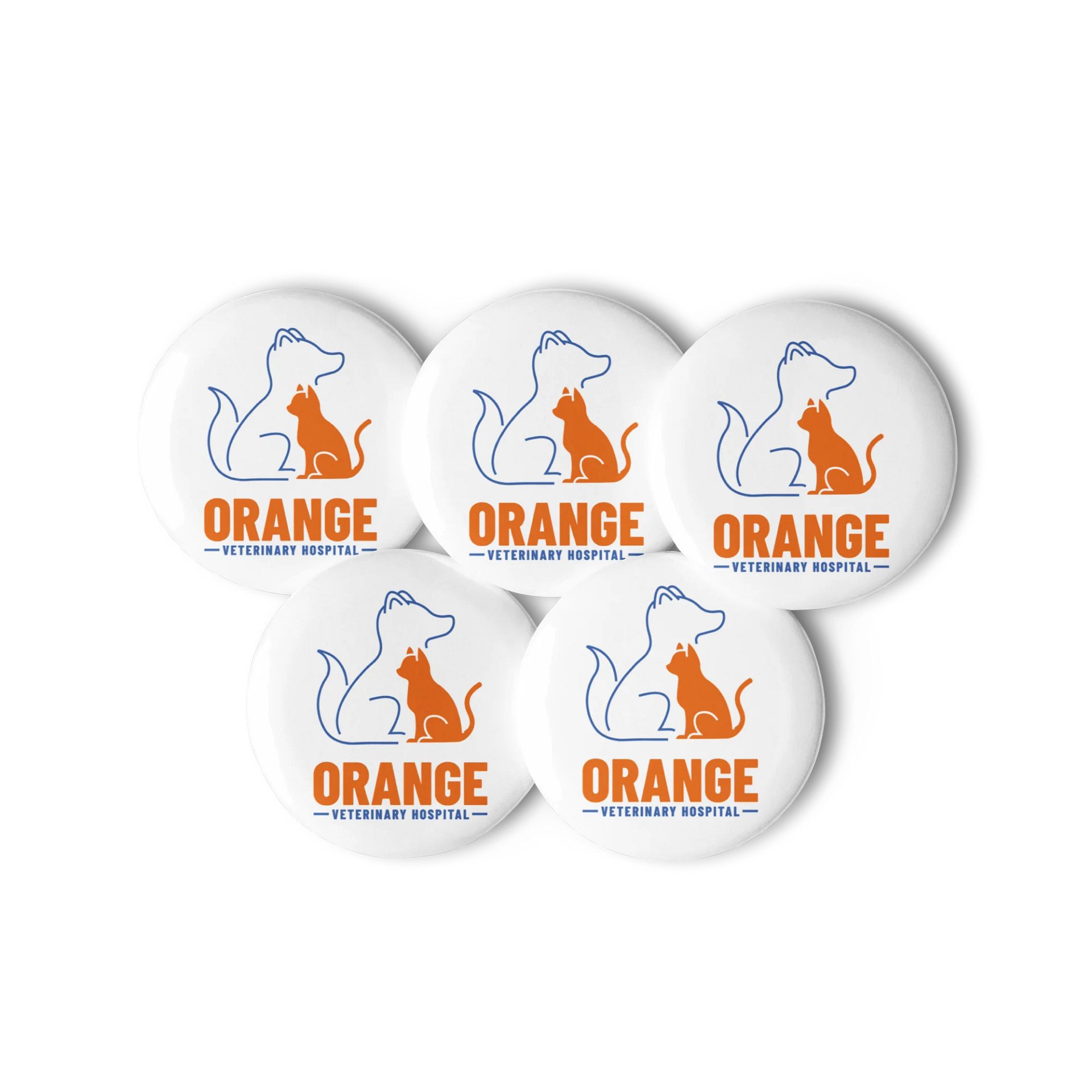 Orange Vet Buttons - 5 pack product image (2)