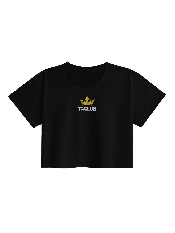 1% Club Cropped Athletic Tee — QUEEN MOTIV8 Edition product image (1)