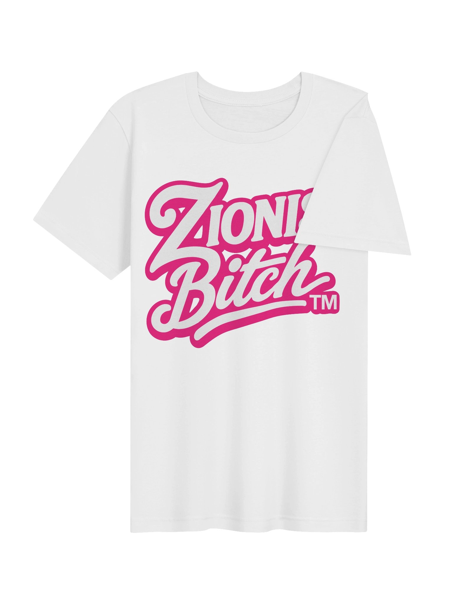 Zionist Bitch Script Tee (White) product image (4)