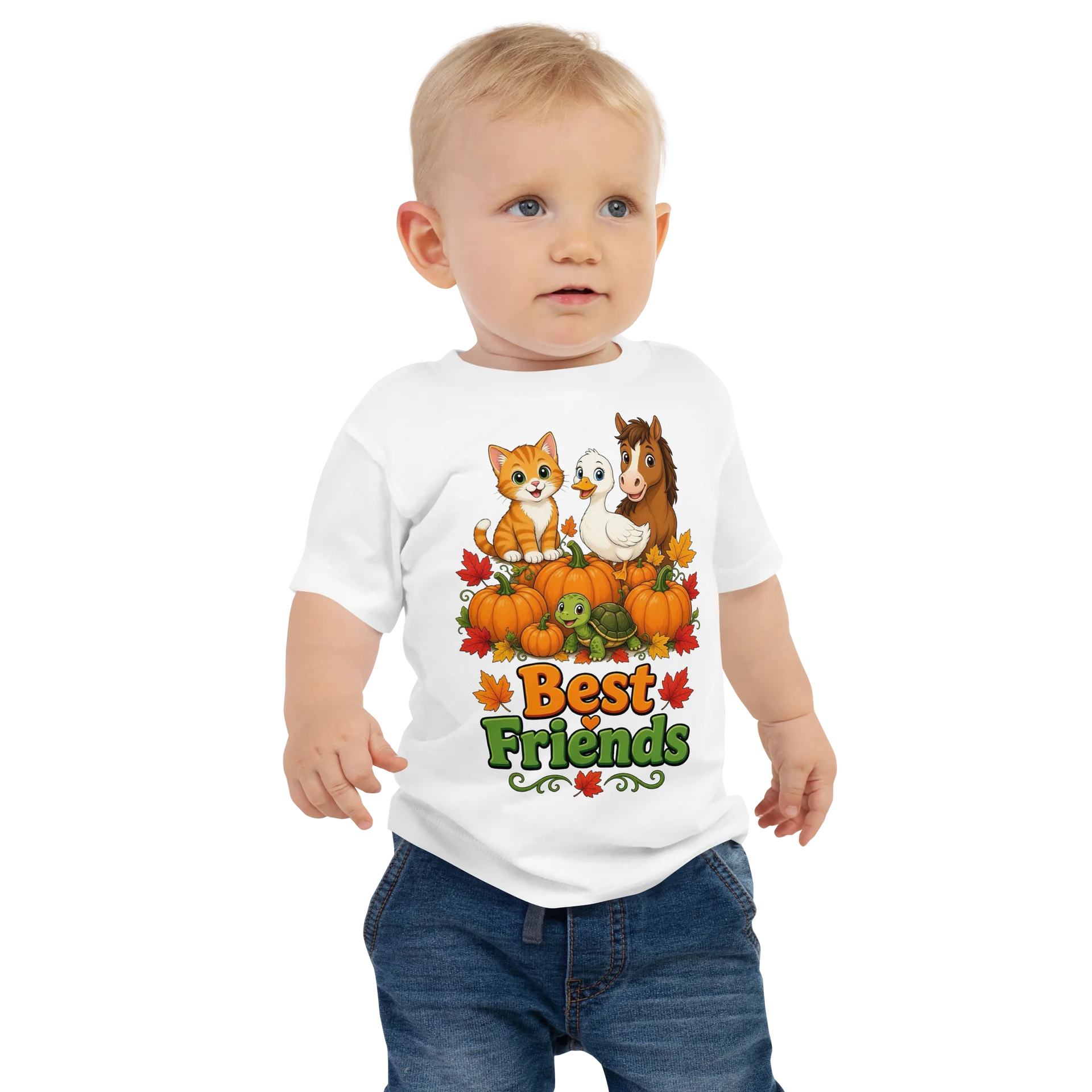 Best Friends Autumn Animals Baby Tee product image (1)