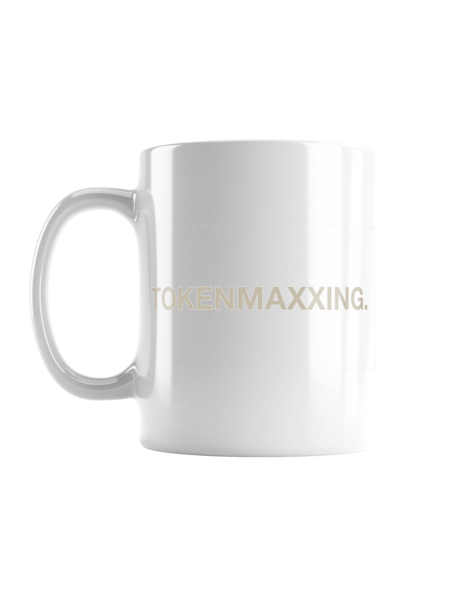TOKENMAXXING. offwhite mug. product image (1)