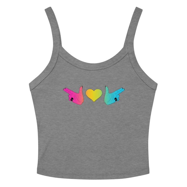Finger Guns (pan flag) Crop Tank product image (2)