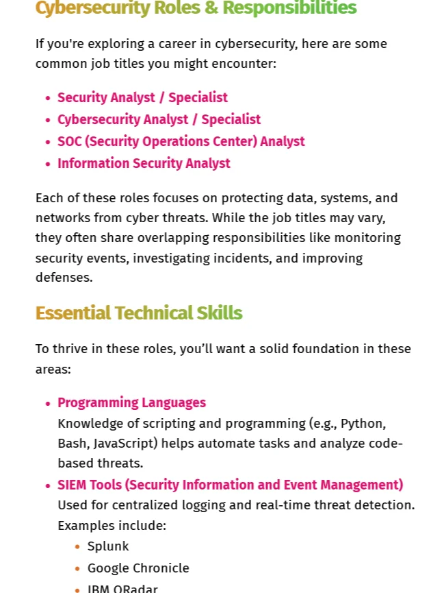 Google Cyber Security Professional Certificate Study Notes (Unofficial) product image (2)