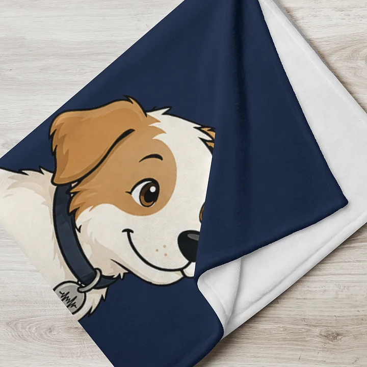 Sonance Dog Throw Blanket (Look Up) Navy product image (2)
