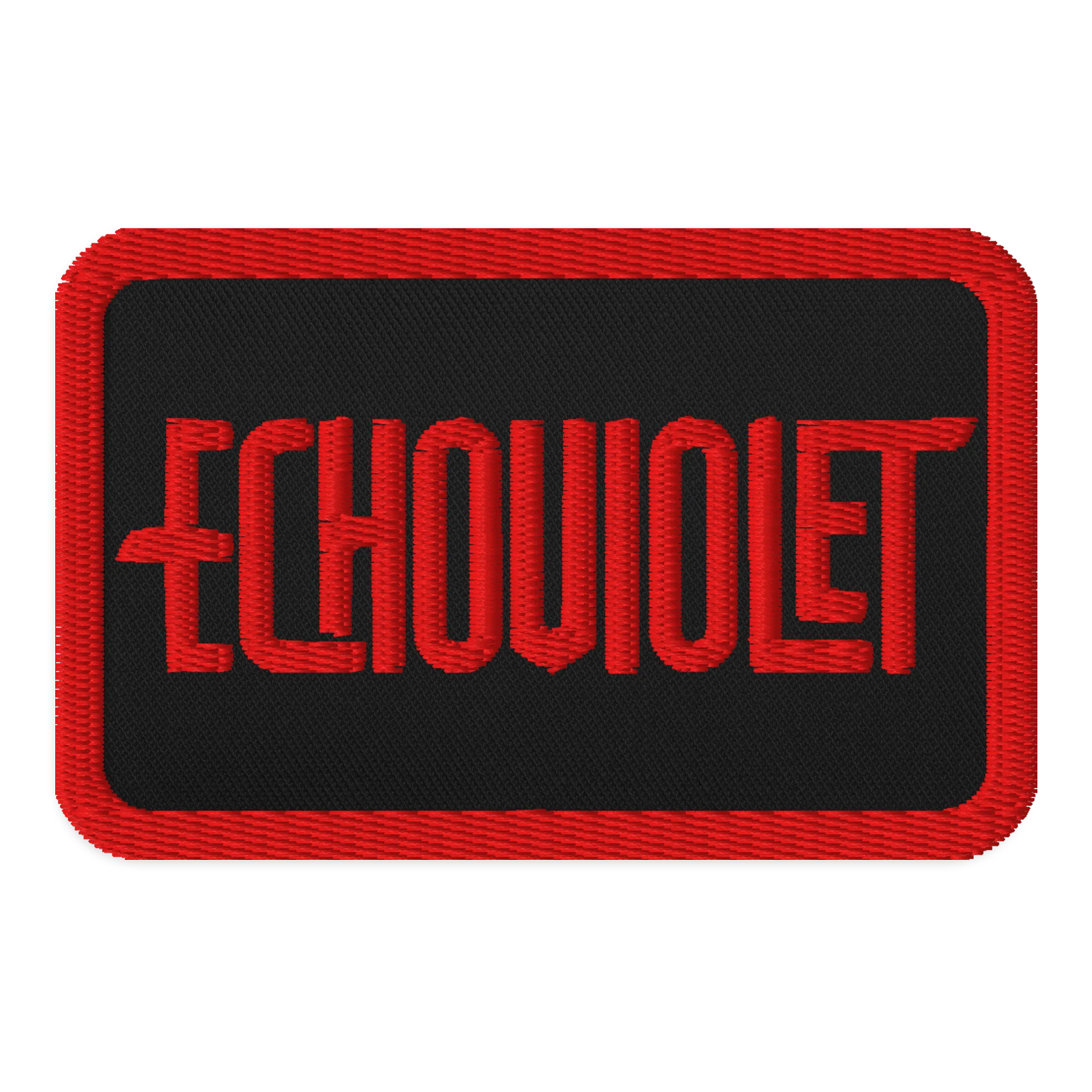 Echoviolet Red Logo Embroidered Patch product image (1)