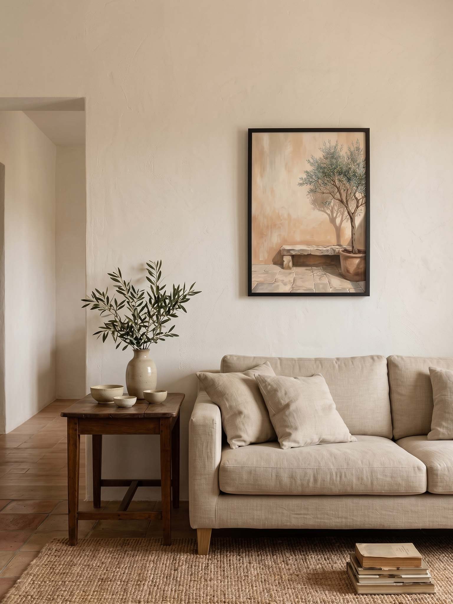 Quiet Courtyard - Mediterranean Modern Wall Art product image (49)