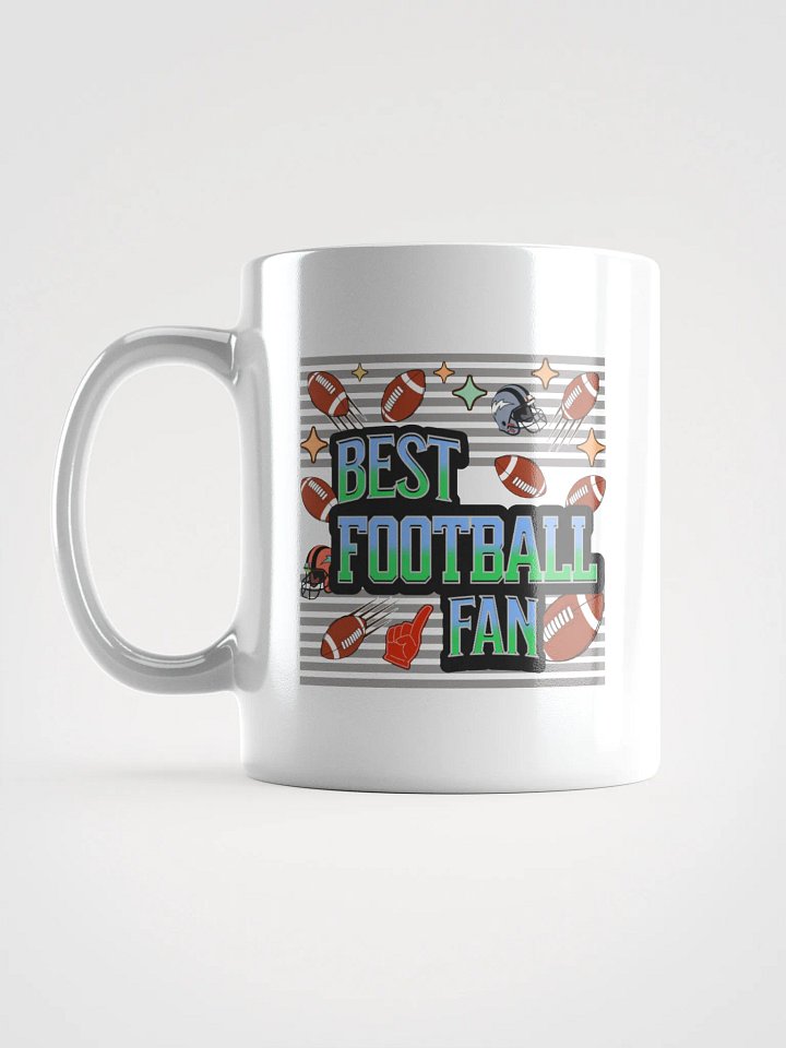 Best Football Fan Fanatic White Glossy Mug product image (1)