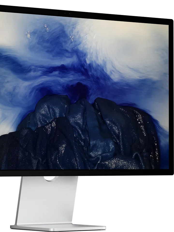 blue ink — desktop wallpaper | from "holding" | eza product image (1)