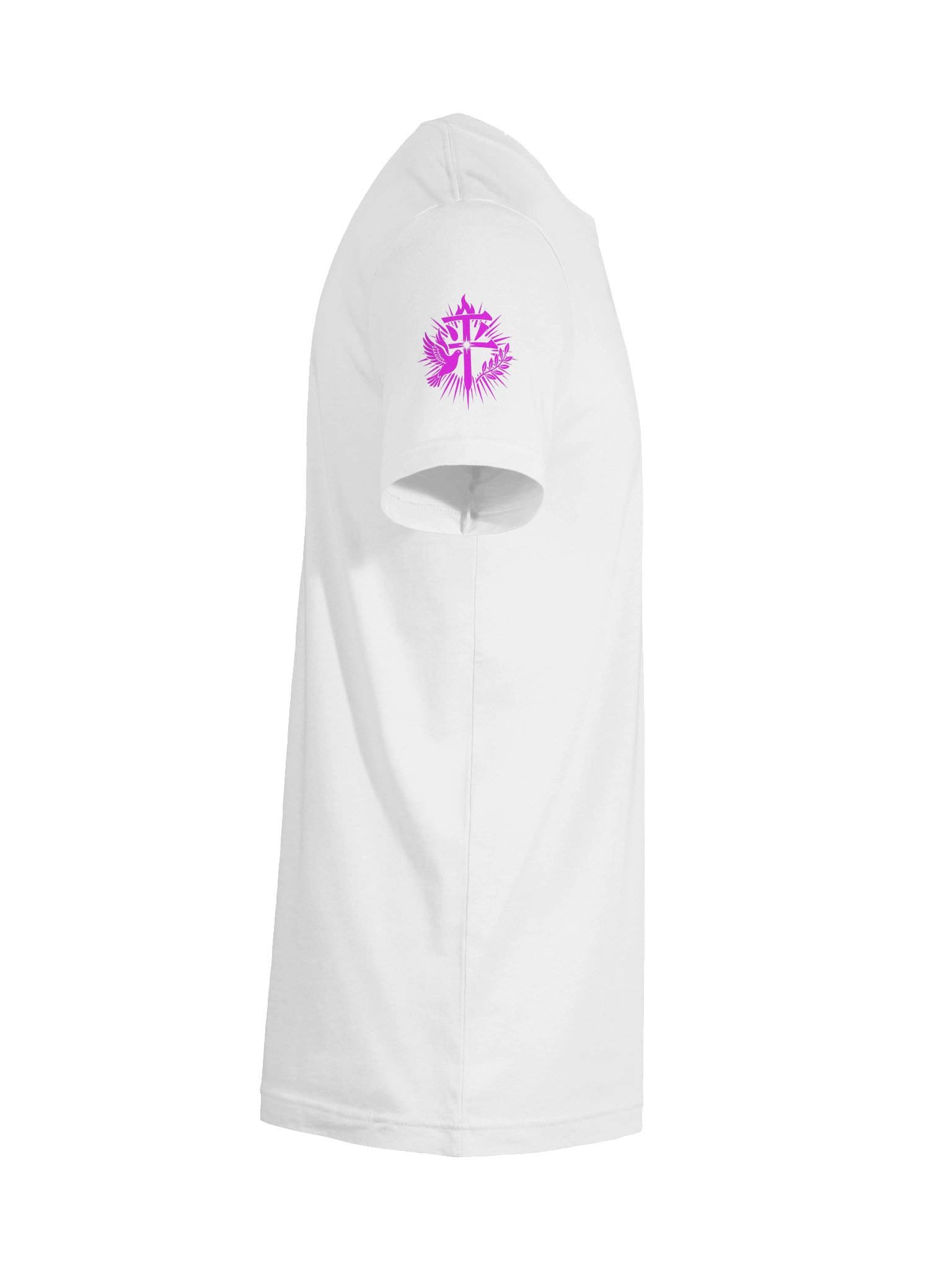 Kingdom Culture Graphic Tee – Righteousness, Peace, & Joy (Magenta) product image (10)