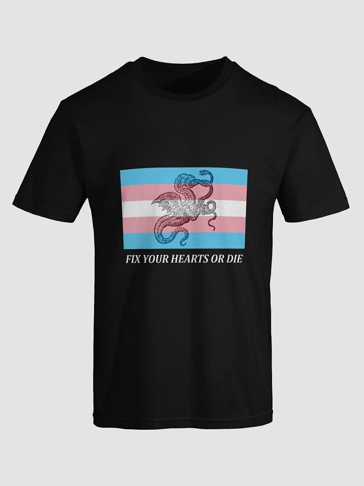Fella T: Trans Flag with Dragon Devouring a Serpent product image (1)