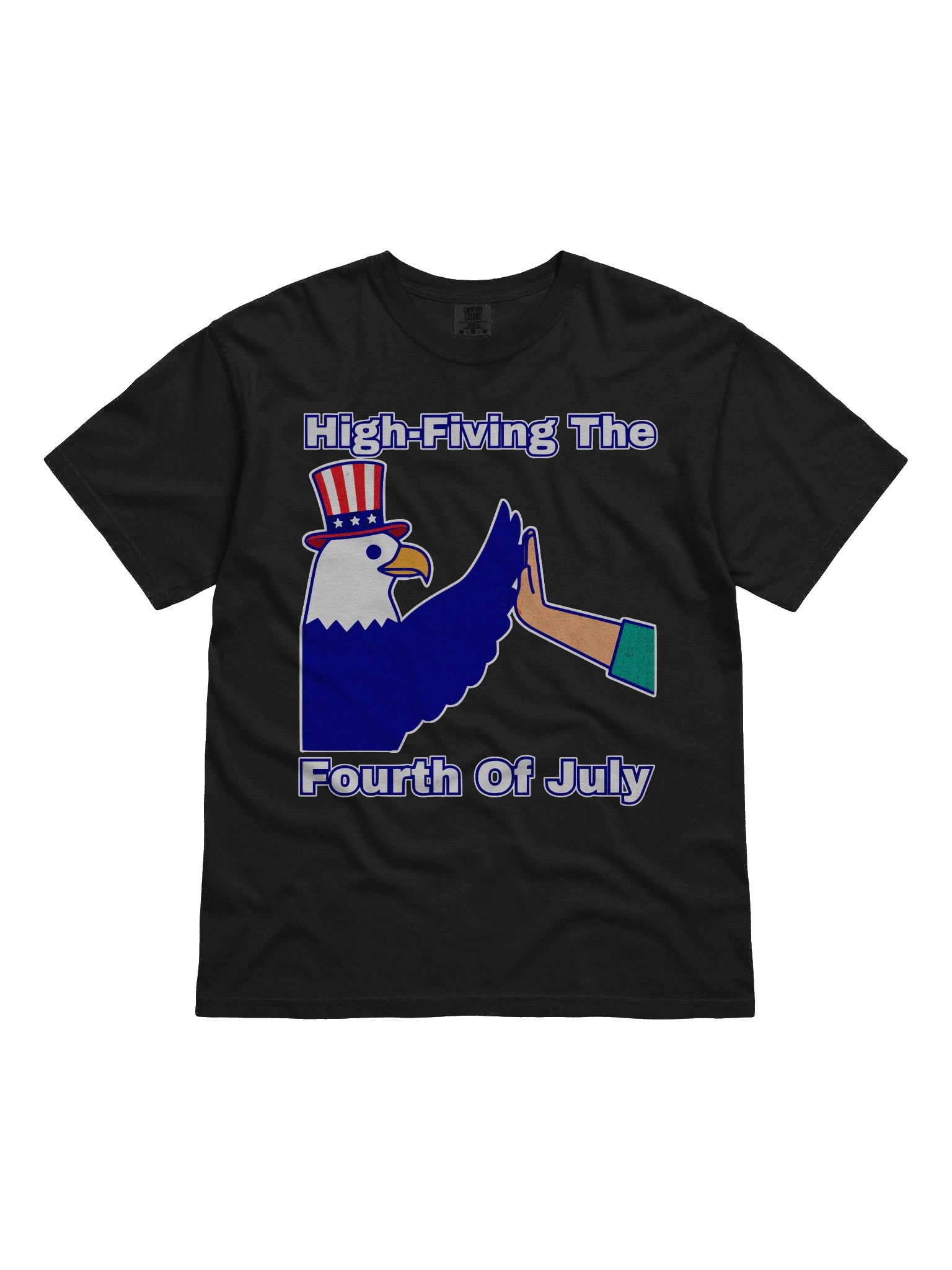 High‑Fiving The Fourth — Patriotic Eagle T‑Shirt product image (1)