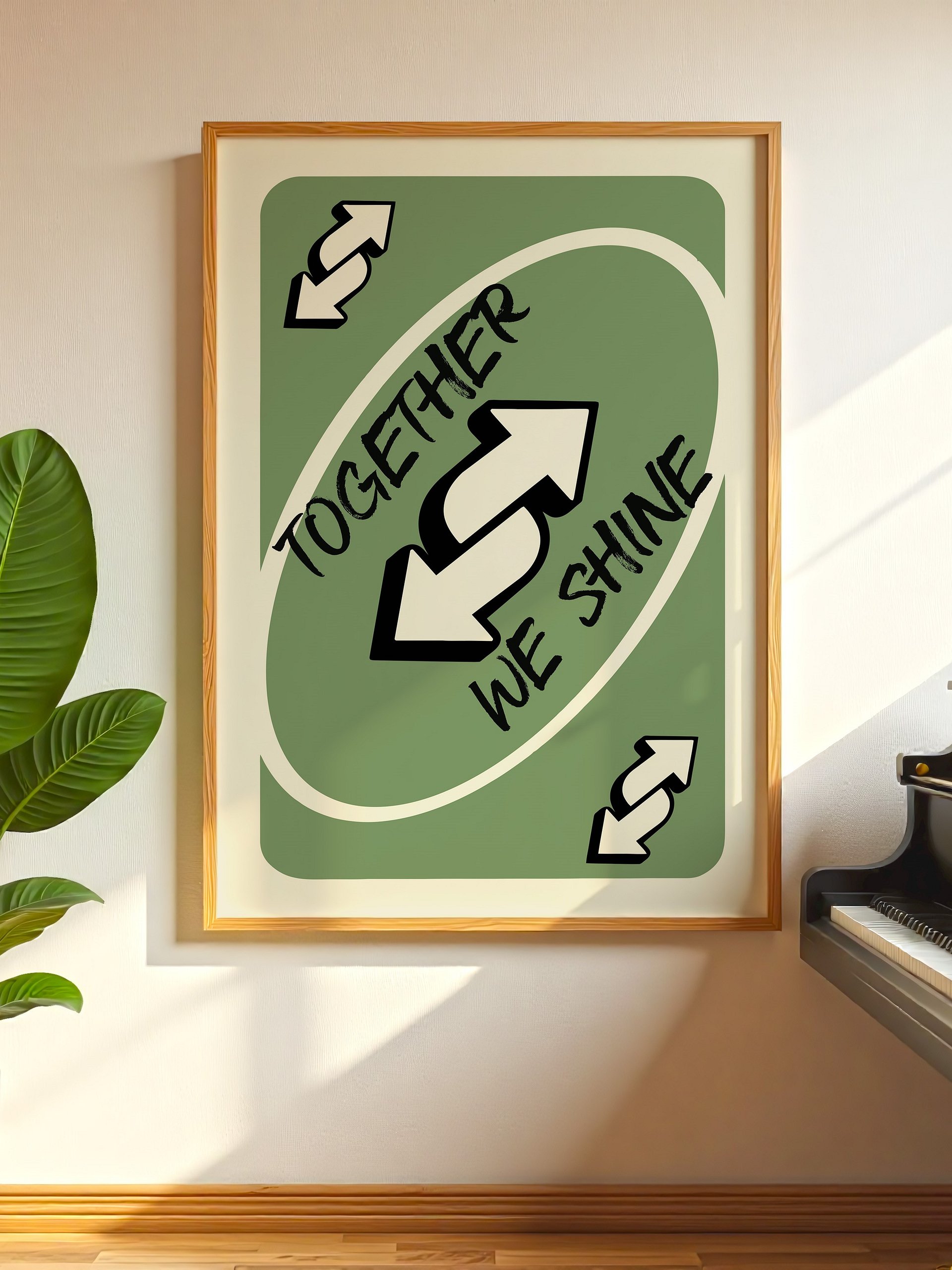 Together We Shine Wall Art Green product image (7)