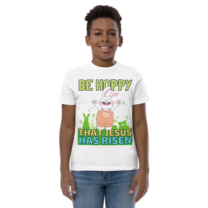 Be Hoppy That Jesus Has Risen Kids Easter T-Shirt product image (2)