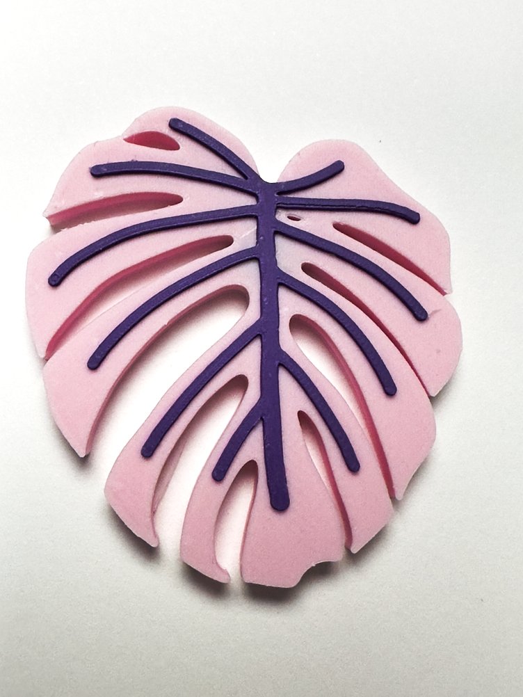 Custom 3d Printed Monstara Leaf Magnet product image (1)