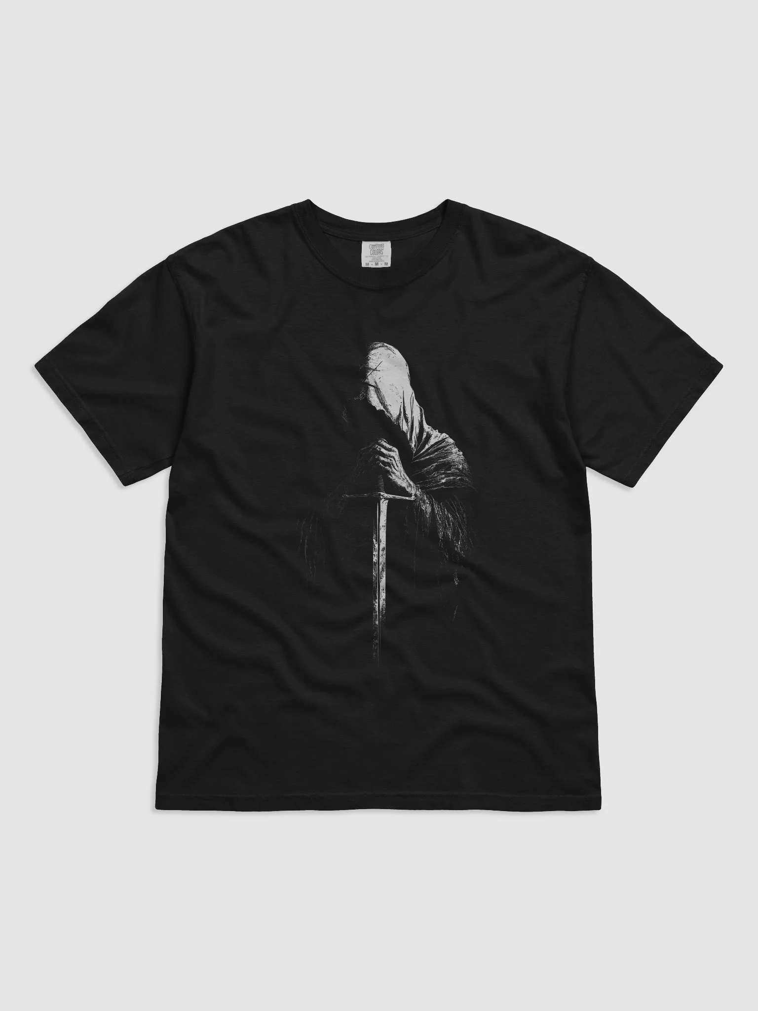 Hooded Dagger Saint Black Short-Sleeve Graphic T-Shirt product image (1)