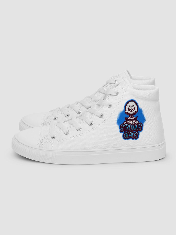 [strowns_chaos] Women;s High Top Canvas Shoes (White) product image (1)