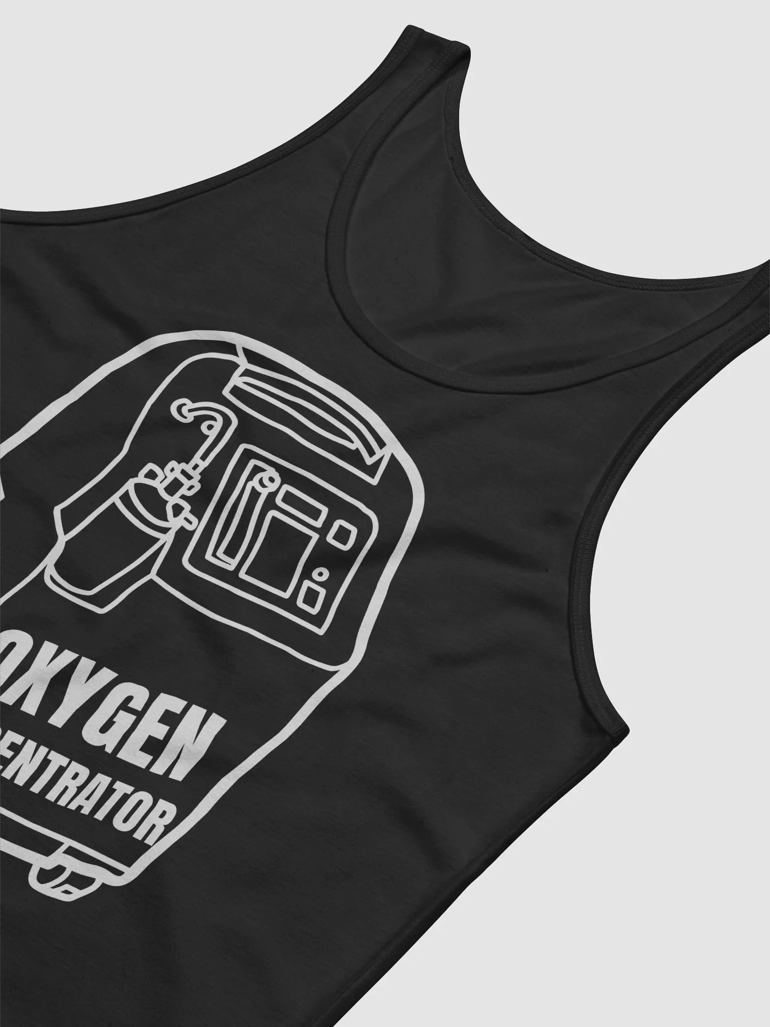 oxygen concentrator graphic design Jersey Tank product image (12)