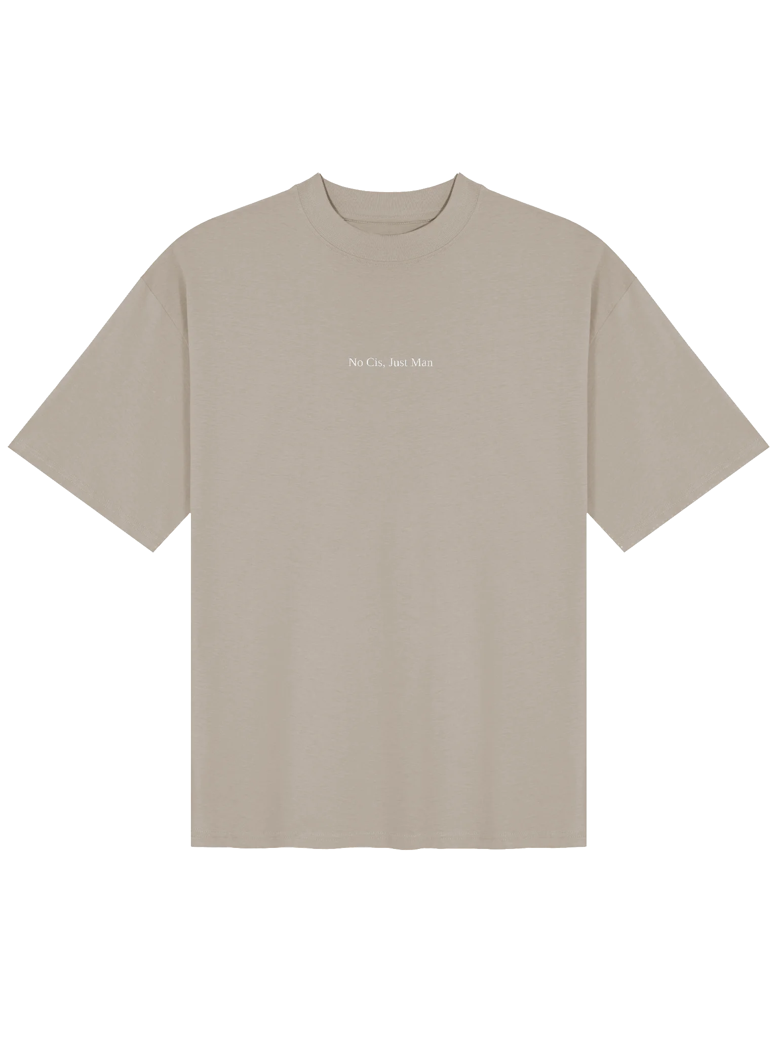 Organic 'No Cis, Just Man' Embroidered Tee product image (3)