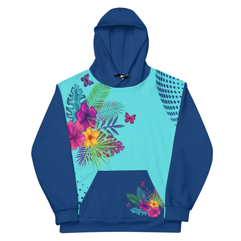 Blue Floral Hoodie product image (12)