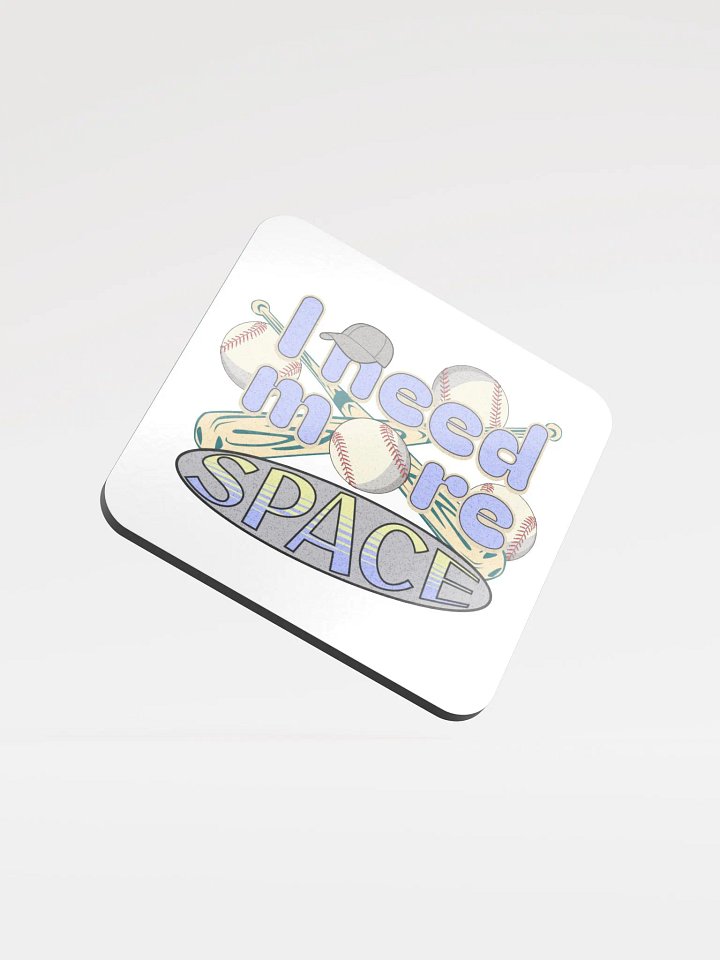 I Need More Space Baseball Swing into Style Coaster Set product image (2)