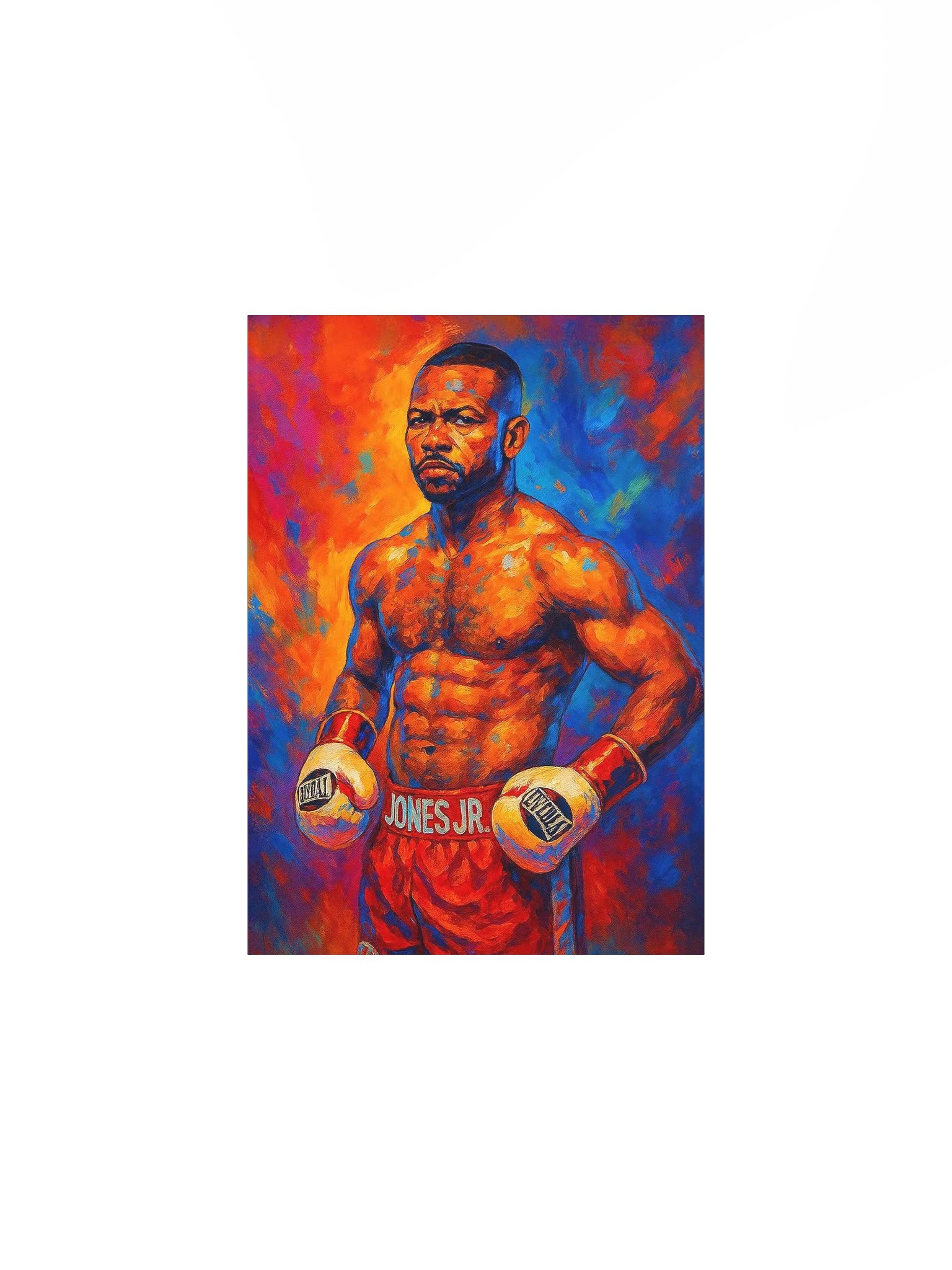 Roy Jones Jr “The Legend in Color” Matte Paper Poster product image (1)