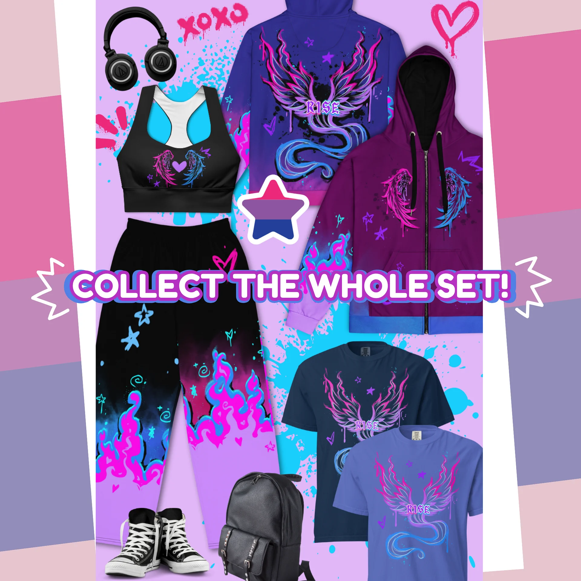 RISE Collection: Subtle Bisexual Pride Phoenix Tee product image (21)