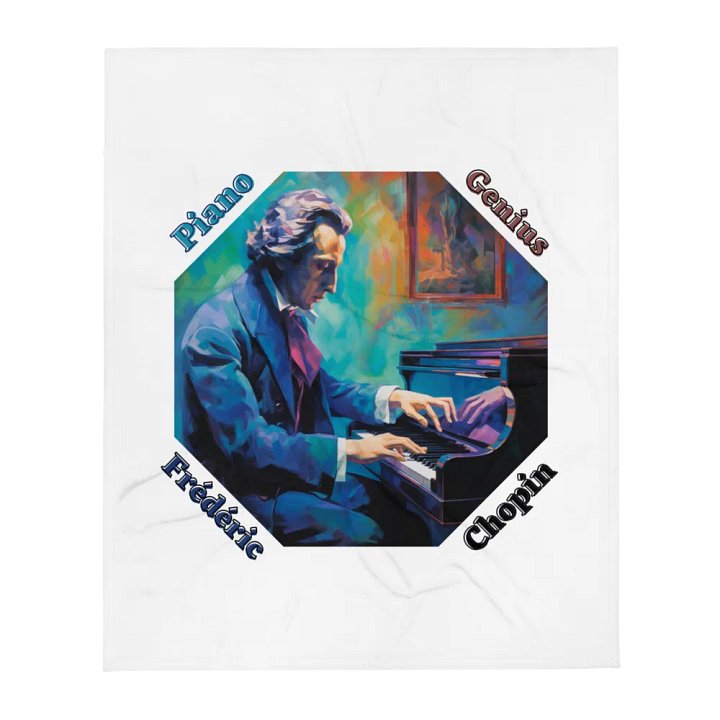 Frédéric Chopin [Playing Piano] - Piano Genius | Blanket product image (1)