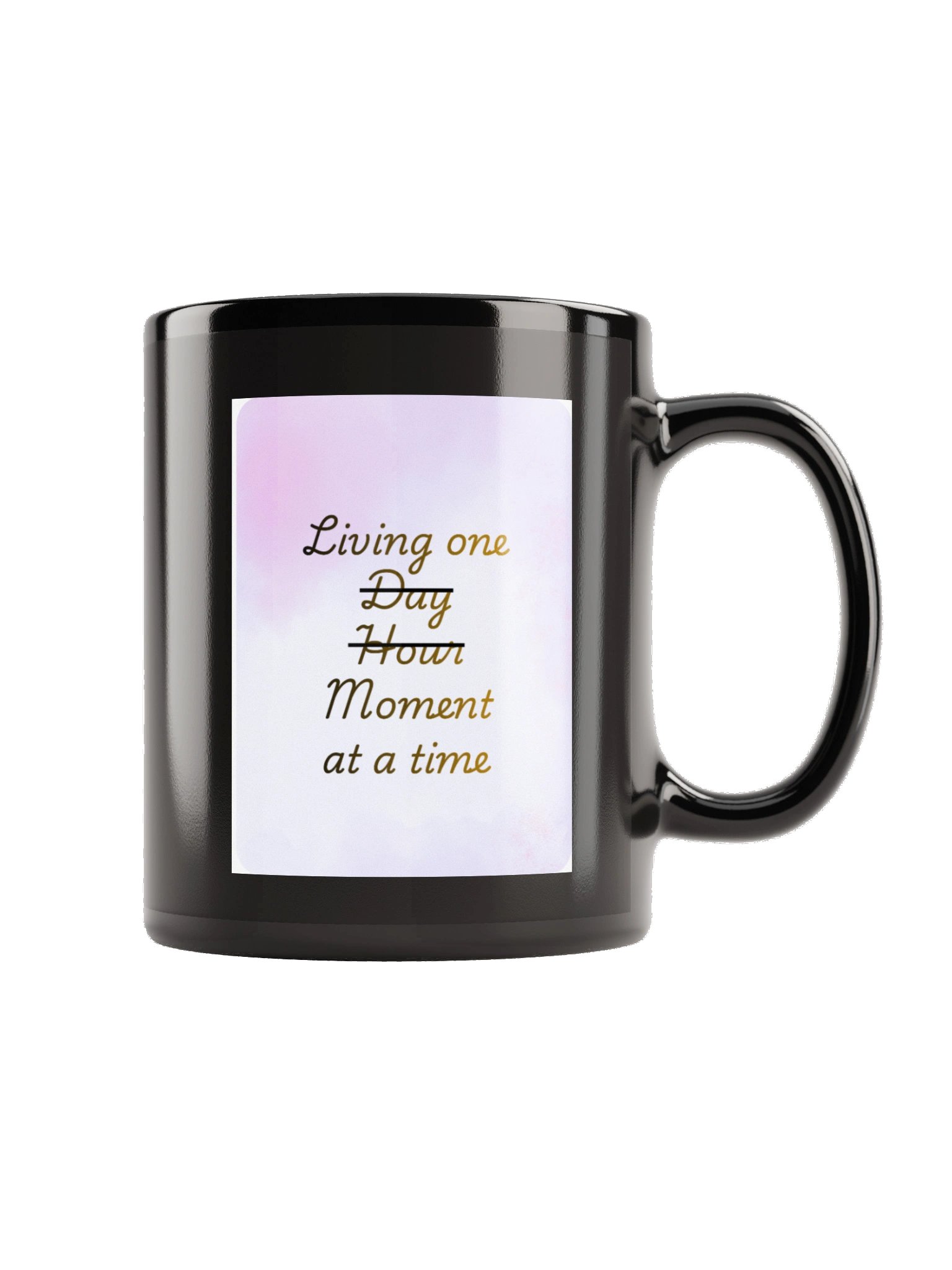 Mind Matter- Living One Moment- Black Mug product image (5)