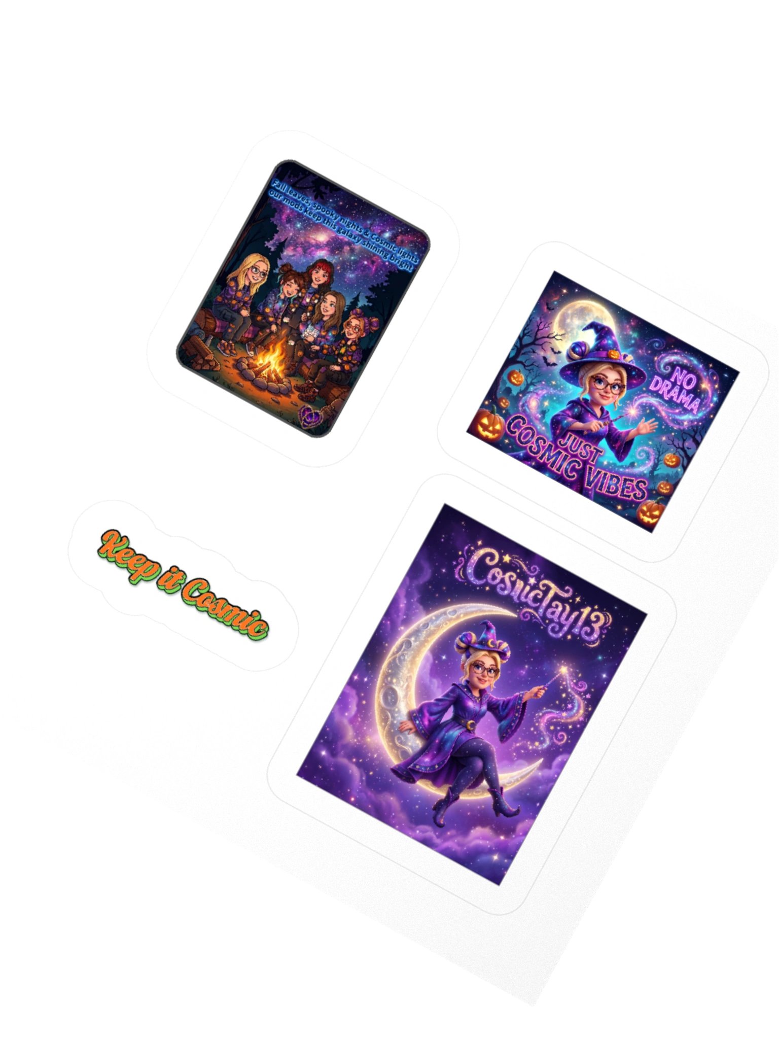 COSMICTAY13 HALLOWEEN VIBES — KISS-CUT STICKER SET product image (6)