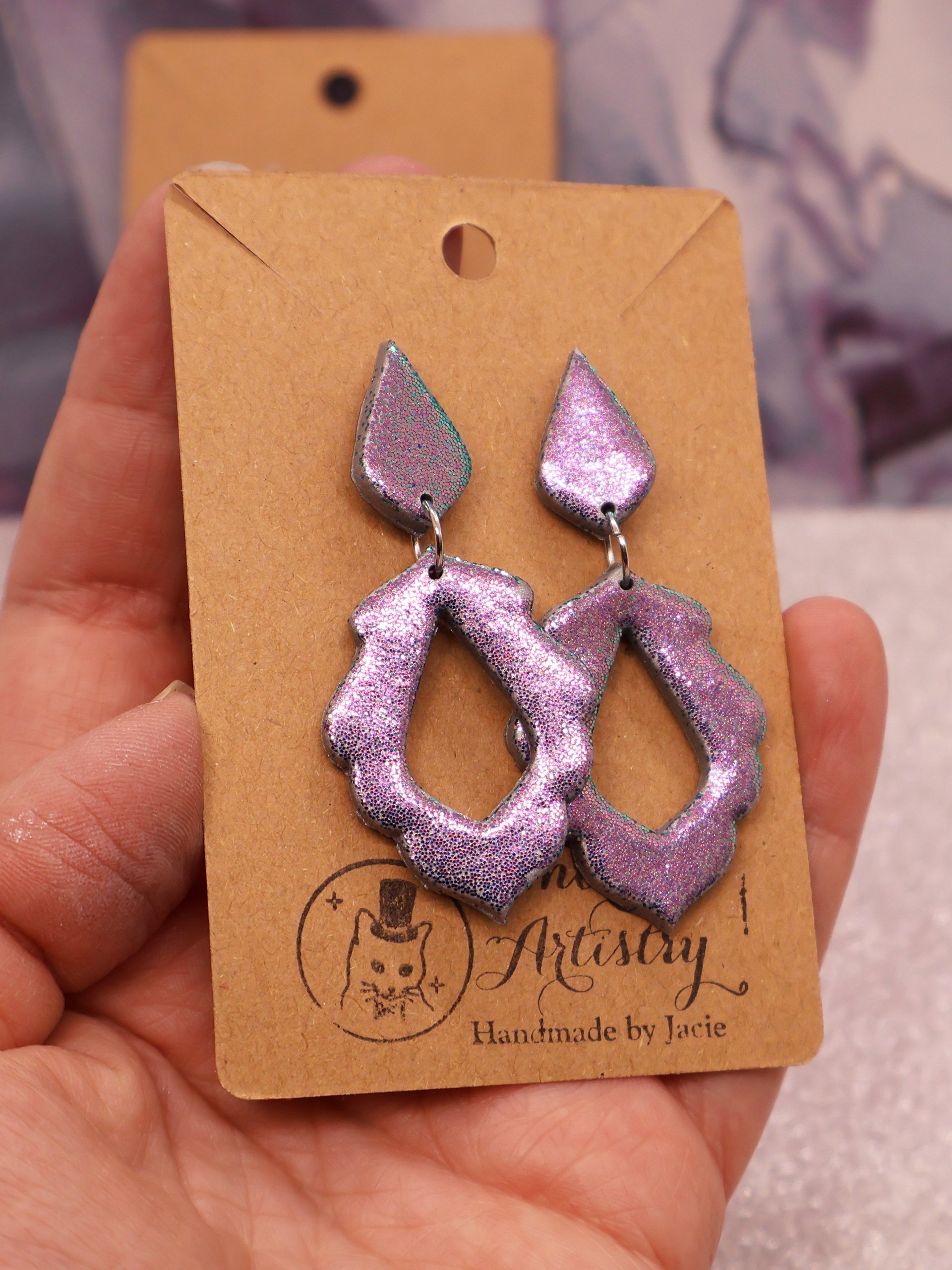 Glitter Window Earrings product image (2)