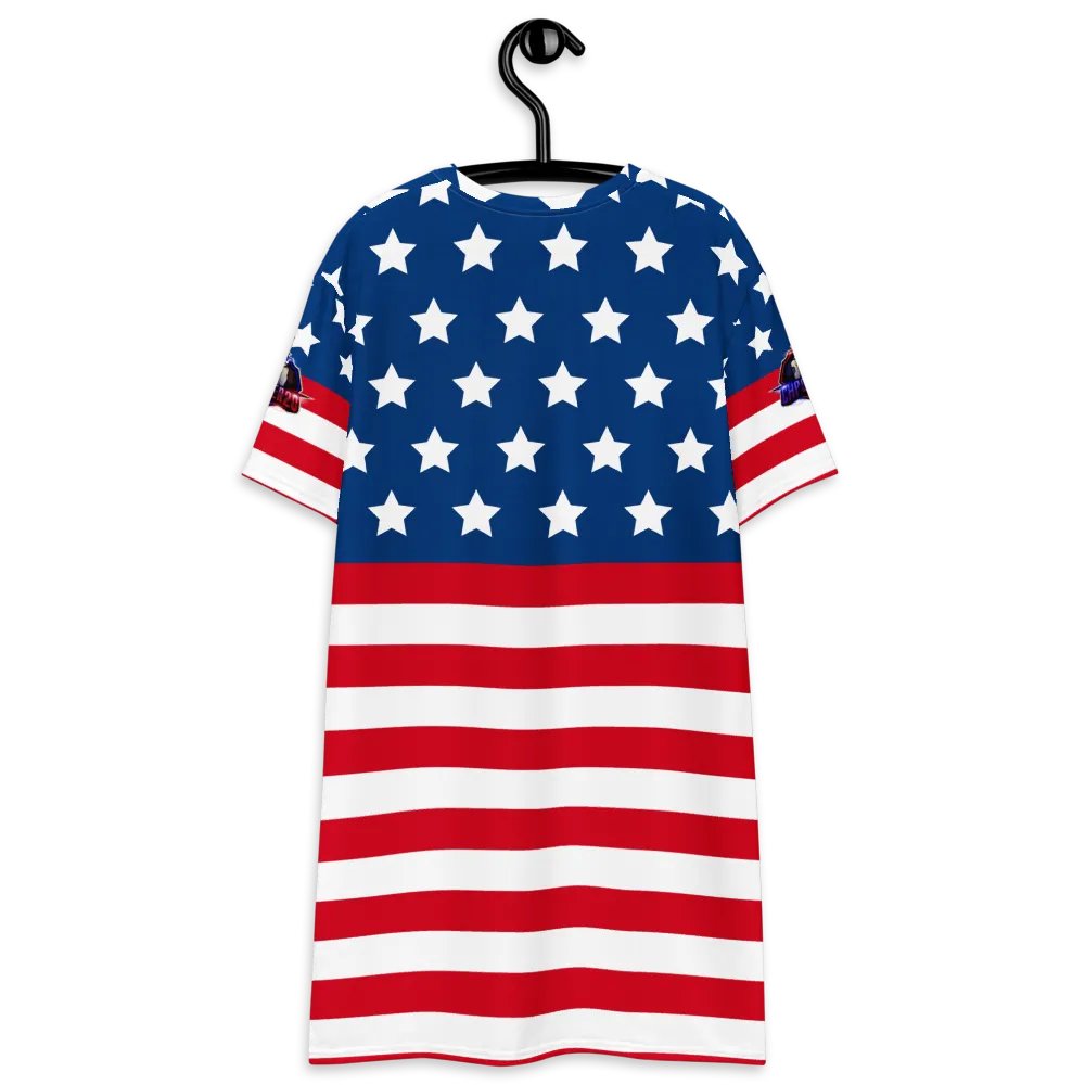 MOMMAWOLFCAT All-Over Print T-Shirt Dress product image (8)